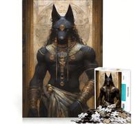 Puzzle per adulti: 1000 pezzi raffiguranti il dio egizio della morte Anubi, un gioco interattivo per tutta la famiglia, ideale per rafforzare il legame di coppia 50x75cm