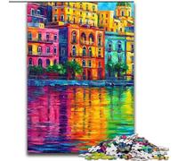 Puzzle per adulti, 1000 pezzi raffiguranti il lungomare di Napoli, puzzle per adolescenti, giochi educativi per la famiglia, regalo per la decorazione della casa dimensioni 26x38cm