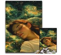 Puzzle per adulti 1000 pezzi ragazza addormentata puzzle in legno decorazioni per la casa giocattoli per sfida familiare per uomini donne anziani senior 50X75CM