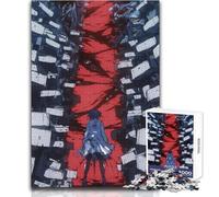 Puzzle per adulti, 1000 pezzi, ragazza anime che affronta la paura, bellissimo design, gioco, decorazione perfetta, giocattoli antistress, dimensioni 38x52cm