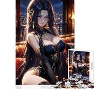 Puzzle per adulti 1000 pezzi Ragazza anime sexy in abito Giocattoli antistress Idee regalo Gioco pratico Migliorare l'amore tra coppie Dimensioni 38x52cm