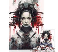 Puzzle per adulti 1000 pezzi ragazza cyberpunk giapponese decorazione per la casa giocattoli regalo di compleanno gioco pratico interazione genitore-figlio dimensioni 38x26cm