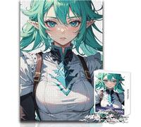 Puzzle per adulti, 1000 pezzi, ragazza elfo anime, bellissimo design, gioco, decorazione perfetta, giocattoli antistress, dimensioni 38x26cm
