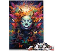 Puzzle per adulti 1000 pezzi ragazza farfalla puzzle divertenti in famiglia sollievo dallo stress vacanza a casa uccidere tempo per adolescenti di 14 anni e oltre 26 x 38 cm