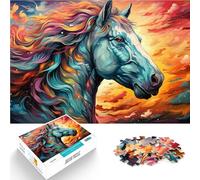 Puzzle per adulti 1000 pezzi Rainbow Fantasy Horse Family Fun Puzzle è ideale come regalo per tutta la famiglia 50 x 74,9 cm per adolescenti 14+
