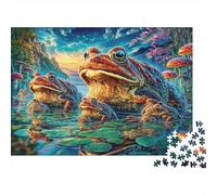 Puzzle Per Adulti 1000 Pezzi - Rana comune Difficile | Gioco Relax Anti-Stress Con Stampa Nitida | Decorazione Unica Per Appassionati 38x26cm/1000pcs