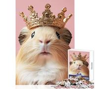 Puzzle per adulti 1000 pezzi Re dei porcellini d'India giocattoli per la decorazione della casa regali di Babbo Natale segreto gioco rompicapo ogni pezzo è unico - dimensioni 38x26cm