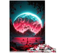 Puzzle per adulti 1000 pezzi Red Dawn decorazione per la casa giocattolo puzzle sfida dell'intelligenza cerebrale giocattolo avvincente per bambini dai 14 anni in su, 26 x 38 cm