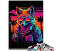 Puzzle per adulti 1000 pezzi Red Fox Bomber Gangster Giocattoli Giochi educativi Antistress Adatto per la decorazione della scrivania 50x75cm