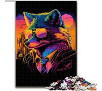 Puzzle per adulti, 1000 pezzi Red Fox Hitman Gangster Jigsaw Puzzle per adolescenti, serata di giochi in famiglia, idea regalo stimolante (dimensioni: 50x75cm)