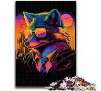Puzzle per adulti 1000 pezzi Red Fox Hitman Gangster per età 14+ Quiz Game Attività divertenti a casa, regalo di compleanno, regali di viaggio 50x75cm