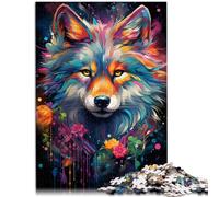 Puzzle per adulti, 1000 pezzi, regalo per Wolfspuzzles Aiuta il cervello ad allenare i giocattoli che creano dipendenza per promuovere la pazienza, 50 x 70 cm