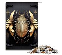 Puzzle per adulti 1000 pezzi Regina d'oro e scarabeo nero Puzzle in legno per bambini Gioco educativo 1000 pezzi