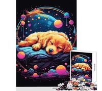 Puzzle per adulti 1000 pezzi Retriever Puppy Fast Sleep Antistress Giocattoli Idee regalo Gioco educativo Decompressione intellettuale Dimensioni 50x75cm
