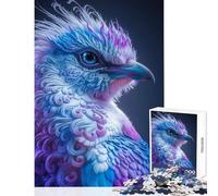 Puzzle per adulti 1000 pezzi ritratto di uccello fantasy decorazione per la casa giocattoli opera d'arte regalo giochi per famiglie con pezzi completamente ad incastro di forma casuale 50x75cm