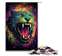 Puzzle per adulti 1000 pezzi Roaring Jaguar Puzzles Gioco Giocattoli Divertenti 75x50cm