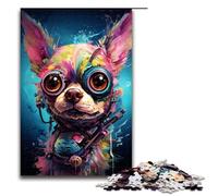 Puzzle per adulti 1000 pezzi Robot Chihuahua di Splatters Un sacco di puzzle spessi e colorati Giochi educativi per la casa Giocattoli fai da te Ottimo regalo per i giochi 75x50 cm