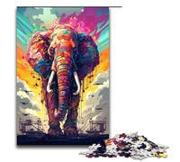 Puzzle per adulti 1000 pezzi Robot Elephant di Splatters Un sacco di puzzle colorati spessi giocattoli divertenti 75x50 cm