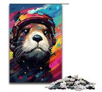 Puzzle per adulti 1000 pezzi Robot Otter di Splatters Un sacco di spessi puzzle colorati a forma di nuvola Giochi educativi per la casa Giocattoli fai da te Ottimo regalo per i giochi 75x50 cm