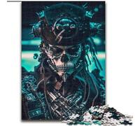 Puzzle per adulti 1000 pezzi, rompicapo a tema scheletro del capitano, gioco rompicapo per adolescenti, regalo perfetto per una serata di giochi in famiglia (dimensioni: 50x75cm)