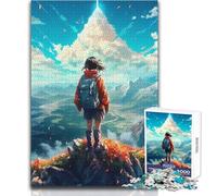 Puzzle per adulti 1000 pezzi, rompicapo per ragazze che fanno escursioni, giochi per famiglie, idee regalo per ammazzare il tempo, dimensioni 38x26cm