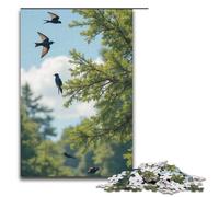 Puzzle per adulti 1000 pezzi Rondine che riposa Puzzle in legno 1000 pezzi (38x26 cm)
