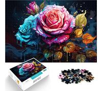 Puzzle per adulti 1000 pezzi Rosa Puzzle Familiare Divertimento Ogni pezzo è unico - Gioco familiare stimolante e divertente per adolescenti di 14 anni e oltre 26 x 38 cm