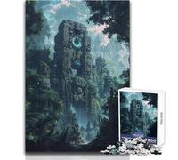 Puzzle per adulti 1000 pezzi Rovine antiche nella giungla Gioco educativo per famiglie Apprendimento educativo Ottimo regalo Dimensioni 38x52cm