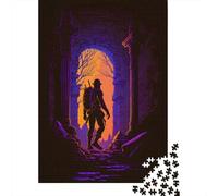 Puzzle per adulti 1000 pezzi Rovine di un tempio perduto Puzzle in legno per adulti e adolescenti Decorazione per la casa Puzzle giocattoli 1000 pezzi (75x50 cm)