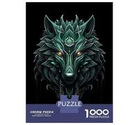 Puzzle Per Adulti 1000 Pezzi Rune Wolf Puzzle Per Adulti Gioco Rompicapo Migliora La Memoria Riduce Lo Stress Regali 52x38cm/1000pcs