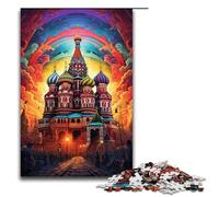 Puzzle per adulti 1000 pezzi Russia Piazza Rossa Puzzle Ogni pezzo è unico Gioco stimolante e divertente per tutta la famiglia 75x50cm