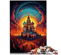 Puzzle per adulti 1000 pezzi Russia quadrato Rosso Gioco stimolante Giocattoli Regalo di compleanno, Regali 19,7 "x 29,5" Adatto per adolescenti da 14 anni e oltre