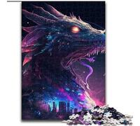 Puzzle per adulti 1000 pezzi Ryujin futuristico in legno, regalo perfetto per bambini dai 14 anni in su, 50x75cm, decorazione artistica, giocattolo di intelligenza per giochi al chiuso in famiglia