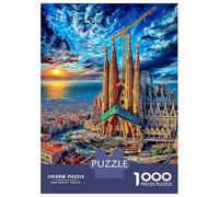 Puzzle Per Adulti 1000 Pezzi - Sagrada Familia Difficile | Gioco Relax Anti-Stress Con Stampa Nitida | Decorazione Unica Per Appassionati 52x38cm/1000pcs