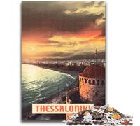 Puzzle per adulti 1000 pezzi Salonicco per adulti, giochi di attività per famiglie stimolanti, giocattolo fai da te per decorazioni murali per la casa, regali (26x38cm)