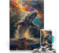 Puzzle per adulti 1000 pezzi salto di balena gioco difficile da completare ma divertente e umoristico per adolescenti dai 14 anni e oltre 26 x 38 cm