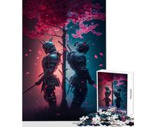 Puzzle per adulti 1000 pezzi Samurai buoni e cattivi decorazione per la casa giocattoli regalo per compleanni giochi educativi attività divertenti a casa dimensioni 38x26cm