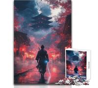 Puzzle per adulti 1000 pezzi Samurai nella città rossa Sfida difficile Gioco pratico per bambini dai 14 anni in su (dimensioni 50x75cm)