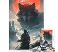 Puzzle per adulti 1000 pezzi Samurai Warrior Wolf giocattolo decorazione da parete regalo di compleanno gioco per famiglie adatto per la decorazione del desktop dimensioni 38x26cm