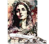 Puzzle per adulti 1000 pezzi "Santa Filomena" Puzzle cristiano per adulti per giochi educativi Decorazione per la casa (38x26 cm)