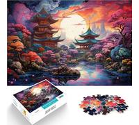 Puzzle per adulti, 1000 pezzi, santuari giapponesi, gioco di famiglia per adulti e 26 x 38 cm, ottimo regalo per tutta la famiglia dai 14 anni in su