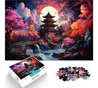 Puzzle per adulti 1000 pezzi Santuari Giapponesi Puzzle Divertenti in Famiglia 26x38 cm Decorazione per la casa unica e regali per adolescenti dai 14 anni e oltre