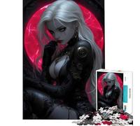 Puzzle per adulti 1000 pezzi Scarlet Eclipse︰ Dark Warrior Giochi rilassanti Sfida per l'intelligenza Giocattolo avvincente Ottimo regalo Attività per la famiglia (Dimensioni 38x26cm)
