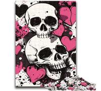 Puzzle per adulti 1000 pezzi Scheletro Arte Divertimento per famiglie Ideale come regalo per tutta la famiglia dai 14 anni in su 50x75cm