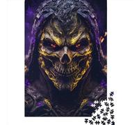 Puzzle per adulti 1000 pezzi Scheletro in fiamme Puzzle Puzzle per adulti Gioco educativo Sfida Giocattolo 1000 pezzi (75x50 cm)