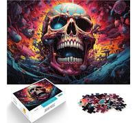 Puzzle per adulti, 1000 pezzi, scheletro malvagio dall'inferno per divertimento in famiglia, 50 x 75 cm, antistress vacanza a casa, passatempo per adolescenti dai 14 anni in su