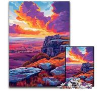Puzzle per adulti 1000 pezzi Scogliere al tramonto Puzzle ideale per adolescenti e collezionisti, regalo da viaggio, attività per famiglie 26X38CM/10,23x14,96 pollici