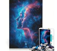Puzzle per adulti 1000 pezzi Segno zodiacale Gemelli Arte, Giocattolo educativo, Per passare il tempo durante le vacanze, Regalo di Natale e compleanno 38x52cm