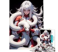 Puzzle per adulti 1000 pezzi Serpente bianco ﹨u Donna Puzzle 1000 Giocattolo educativo Migliora la memoria Regalo di compleanno Regali (50x75cm)