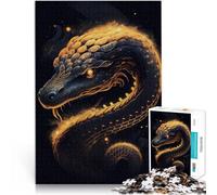 Puzzle per adulti 1000 pezzi serpenti animali Gioco di riflessione Ogni pezzo è unico - Gioco familiare stimolante e divertente per adolescenti di 14 anni e oltre 26 x 38 cm
